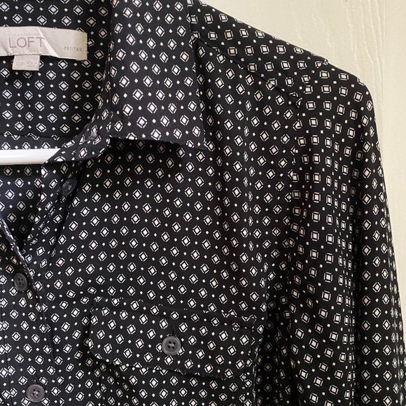 LOFT Women's Patterned Blouse - Picture 2 of 3